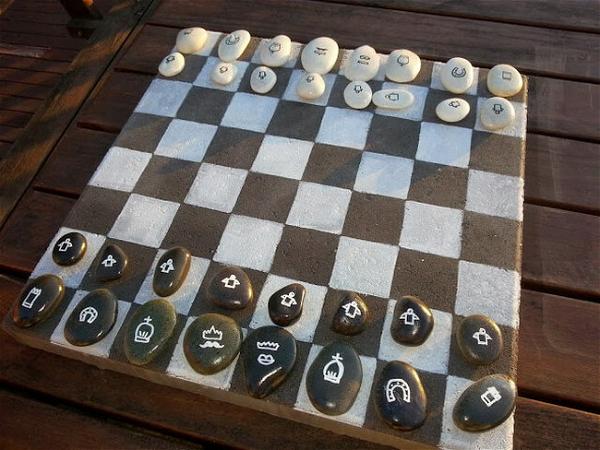Outdoor DIY Chess Board