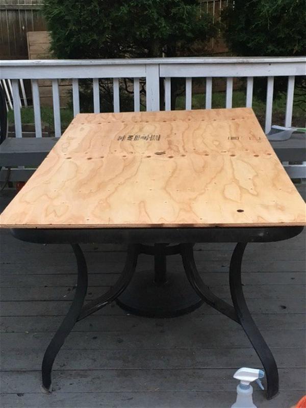 Outdoor Table Top Using Merola Tiles