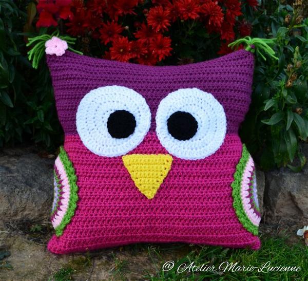 Owl Cushion For Tim