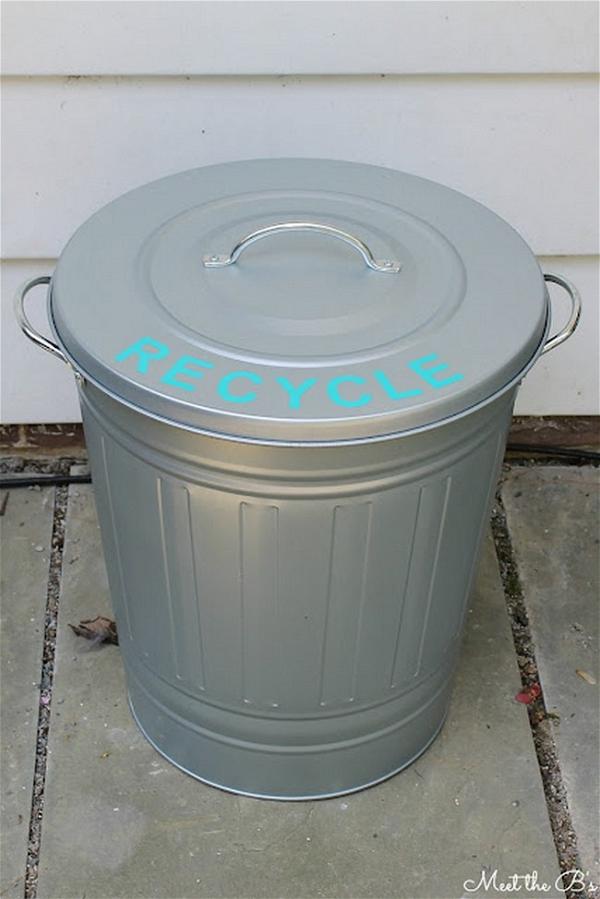Patio Recycling Can