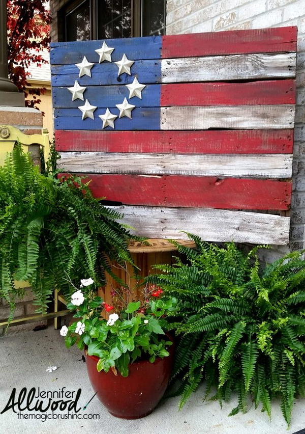 Patriotic Pallet Flag