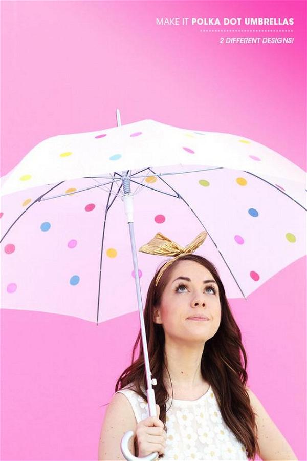 Polka Dotted Umbrella