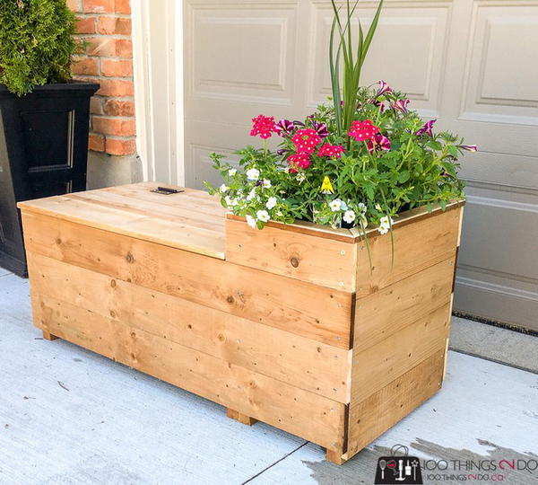 Porch Planter Bench