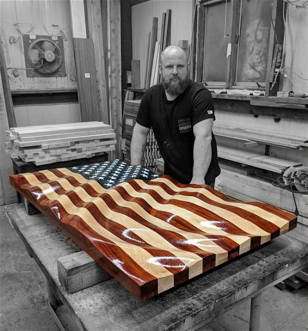 Precision Made American Waving Flags