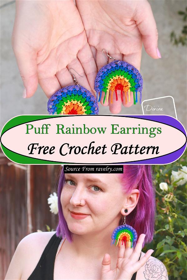 Puff Rainbow Earrings