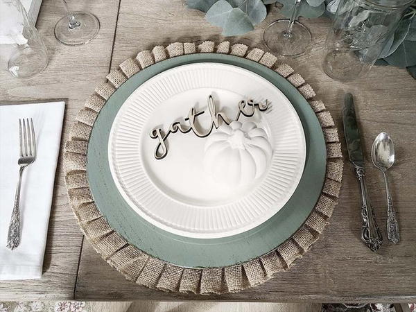 Redesigned DIY Burlap Placemats