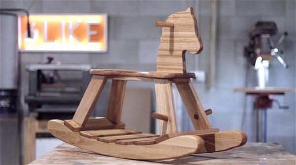 Rustic Rocking Horse From Store Bought Timber