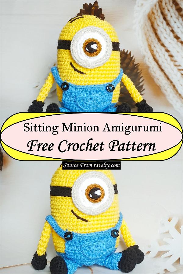 Sitting Minion Amigurumi