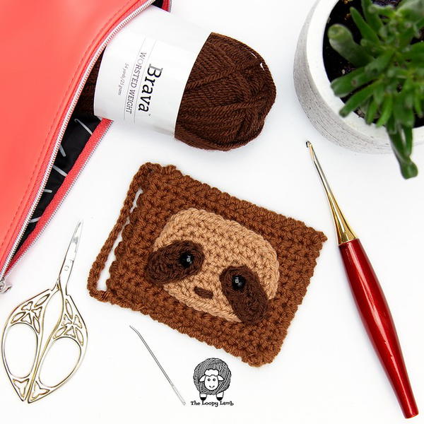 Sloth Crochet Gift Card Holder