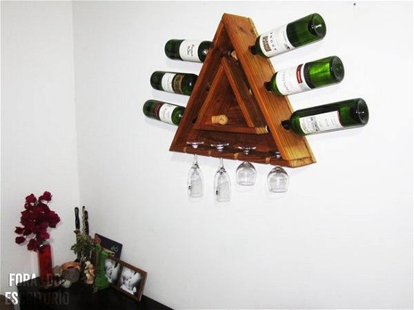 Triangle Wine Rack