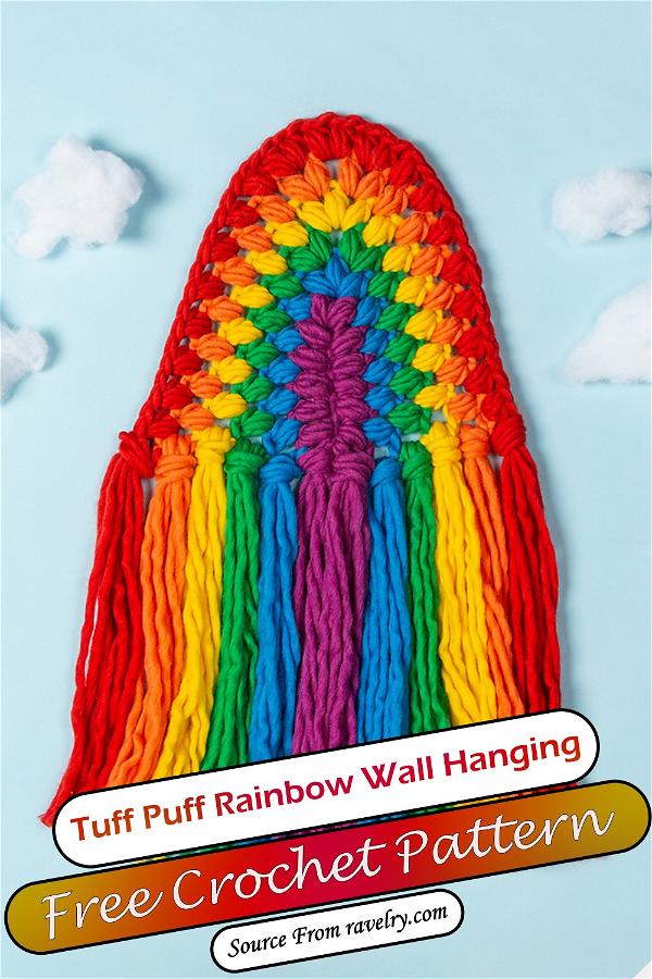 Tuff Puff Rainbow Wall Hanging