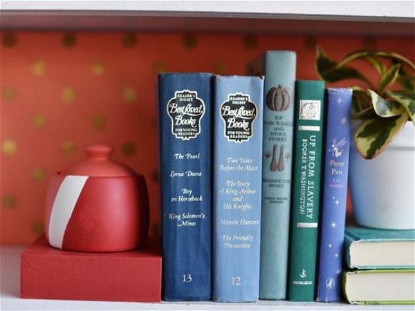 Two-Toned DIY Bookends