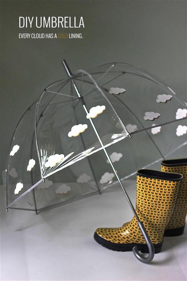 Umbrella with Cricut Design