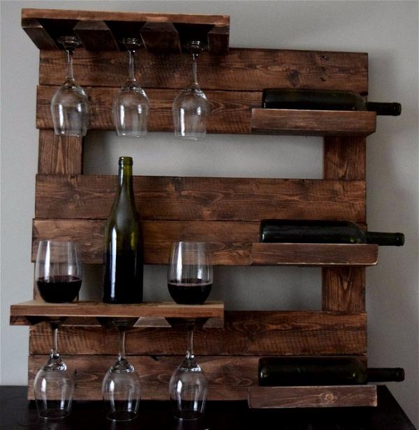 Wine Rack with Shelves