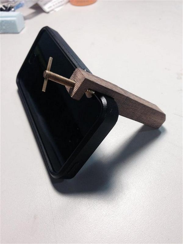 C-Clamp iPhone Stand