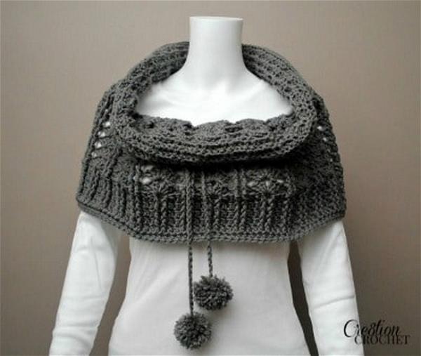 Cathedral Convertible Tassels Cowl