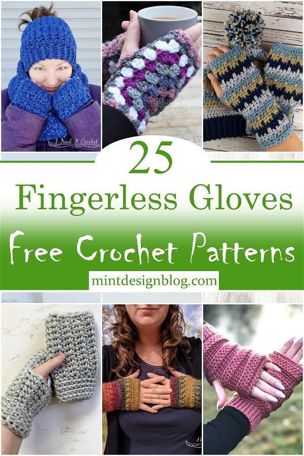 Crochet Fingerless Gloves Patterns 1
