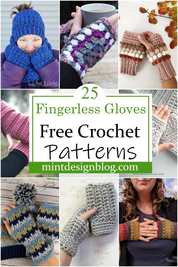 Crochet Fingerless Gloves Patterns 2