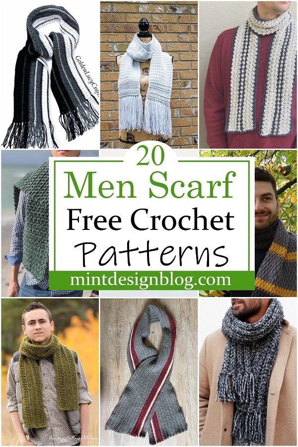 Crochet Men Scarf Patterns 2