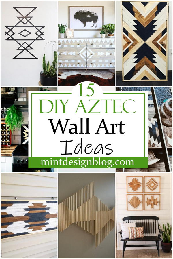 DIY Aztec Wall Art Ideas 2