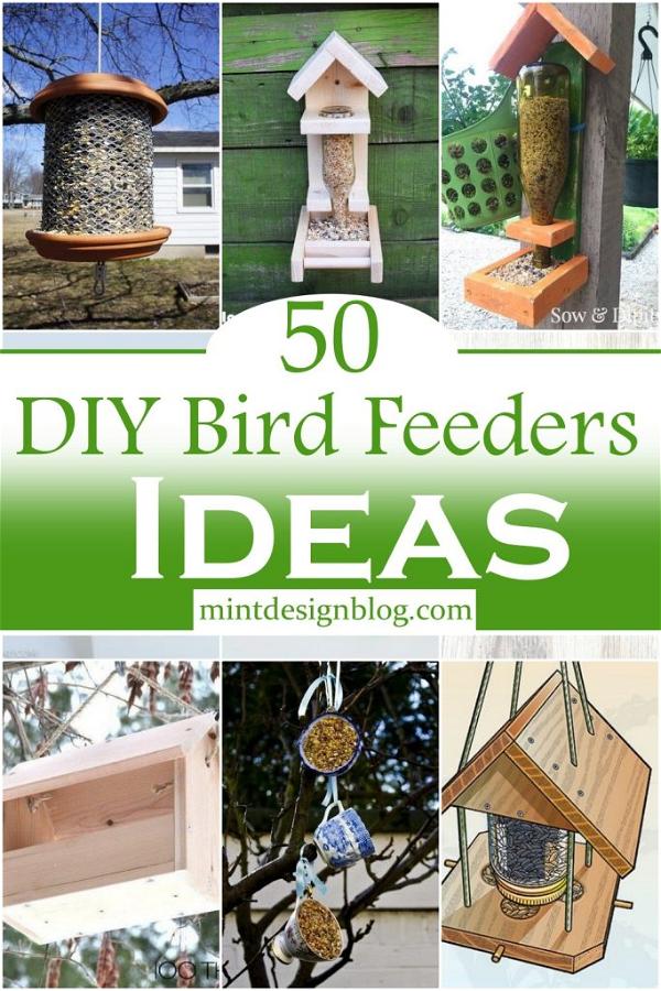 50 DIY Bird Feeders To Attract Feathery Friends - Mint Design Blog