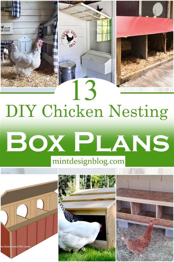 13 Easy DIY Chicken Nesting Box Plans To Build Today - Mint Design Blog