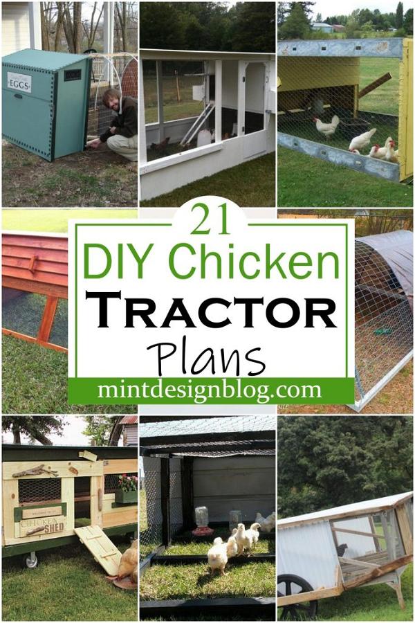 21 Free DIY Chicken Tractor Plans For Chicken Lovers - Mint Design Blog