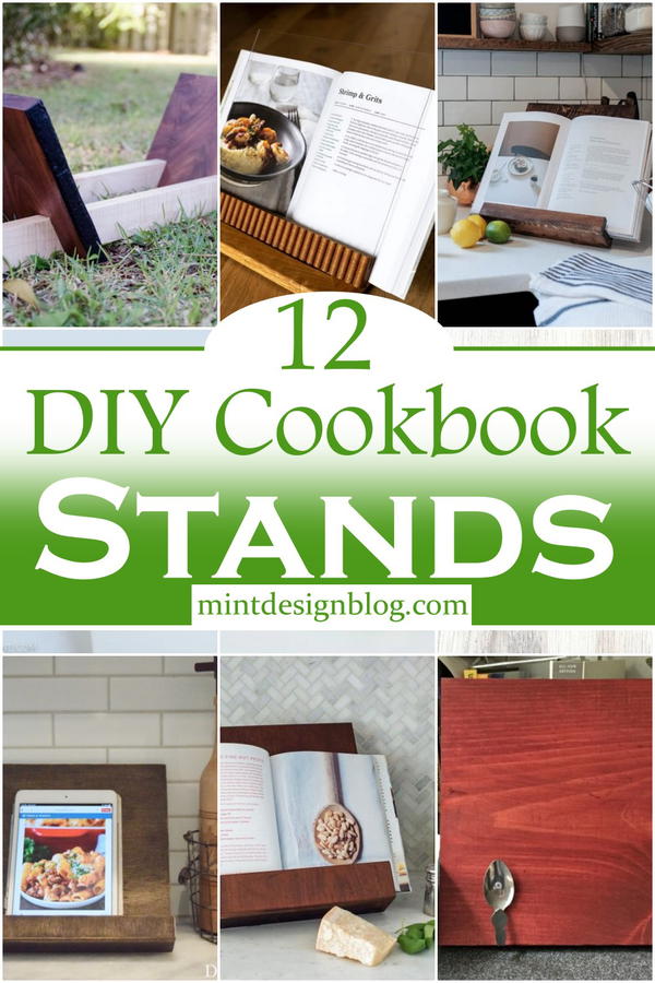 Easy to Build DIY Cookbook Stand - Houseful of Handmade