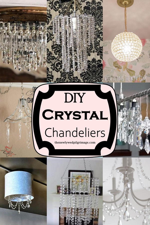 20 DIY Crystal Chandelier Ideas - Mint Design Blog