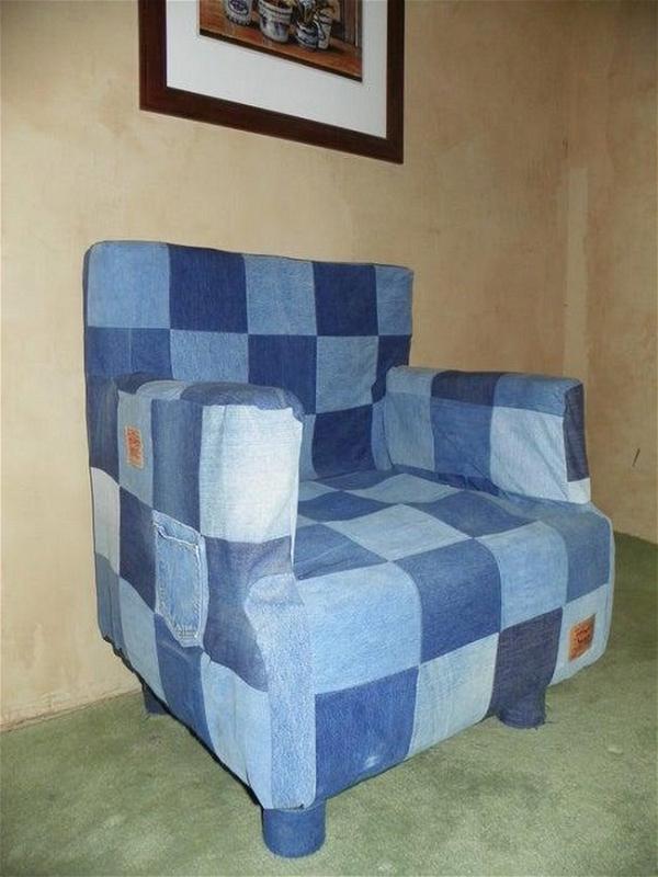 DIY Denim Chair Covers