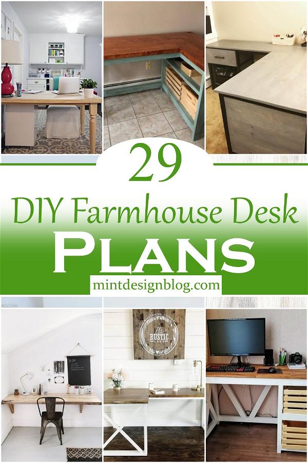 DIY Farmhouse Desk Plans 1
