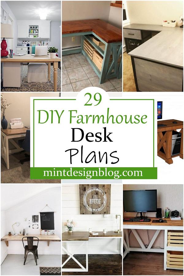 DIY Farmhouse Desk Plans 2