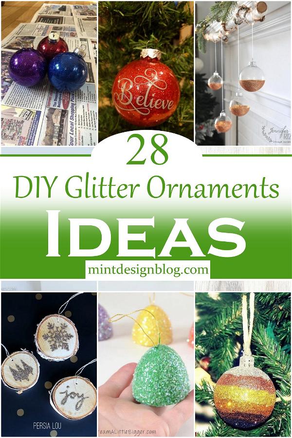DIY Glitter Ornaments Ideas 2