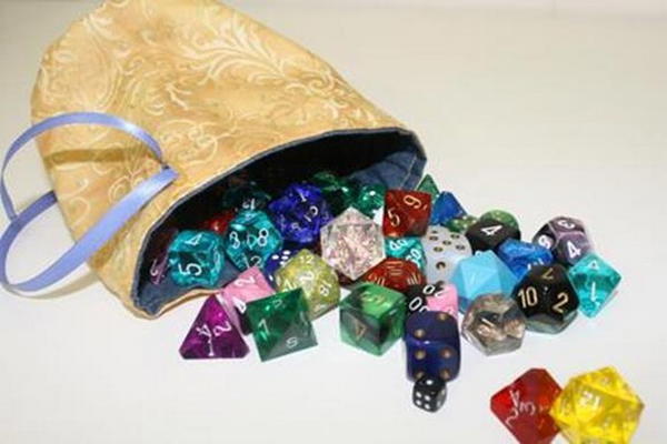 DIY Lined Dice Bag