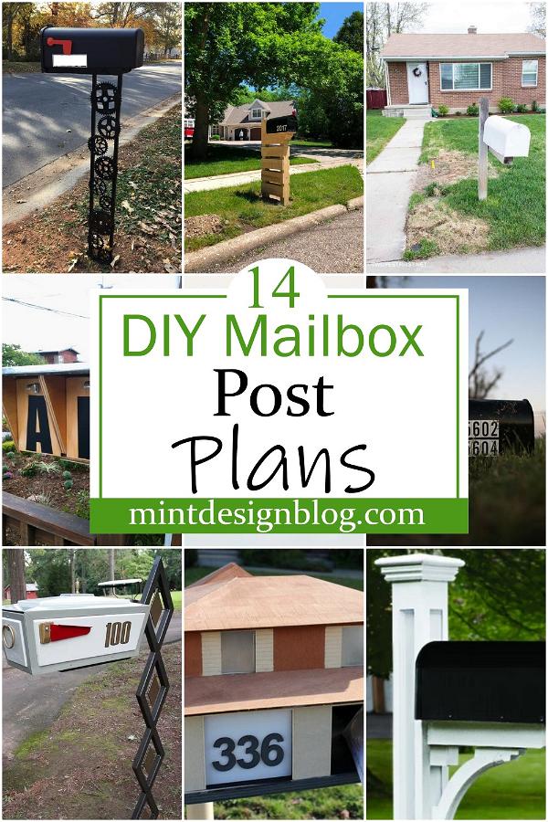 DIY Mailbox Post Plans 2