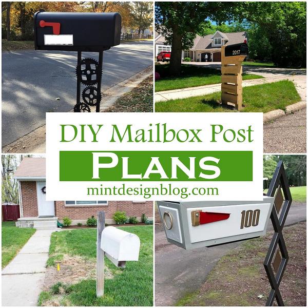 DIY Mailbox Post Plans