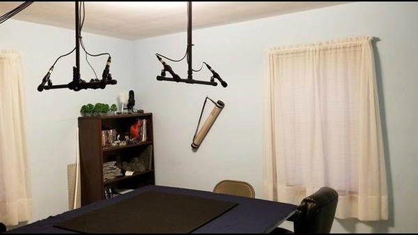 DIY Mic Stand Ceiling Suspension