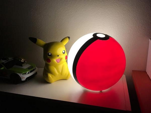 DIY Pokeball Night Light