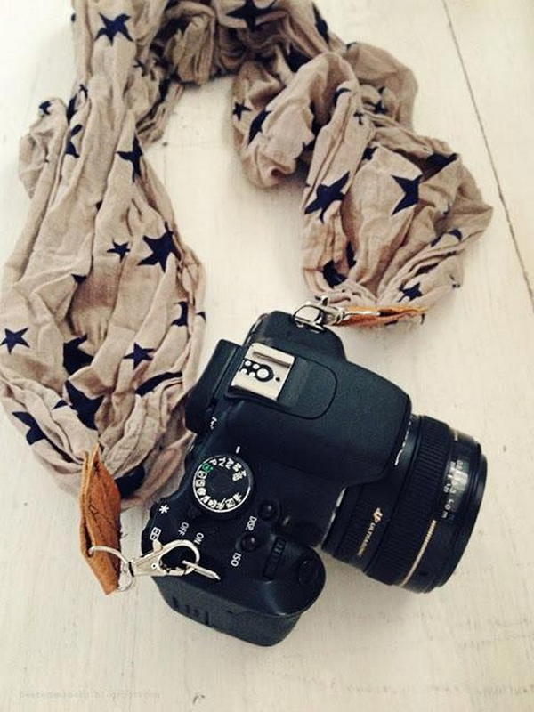 DIY Scarf Camera Strap