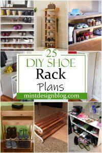 25 DIY Shoe Rack Plans To Make On A Budget - Mint Design Blog