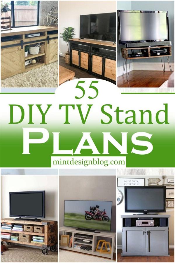 55 DIY TV Stand Plans You Can Build Today - Mint Design Blog