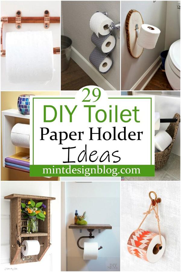 29 DIY Toilet Paper Holder Ideas For Bathroom Decor - Mint Design Blog