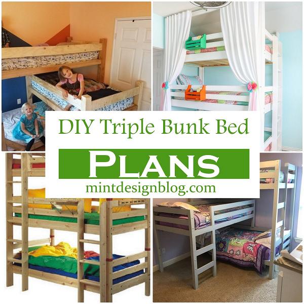 DIY Triple Bunk Bed plans