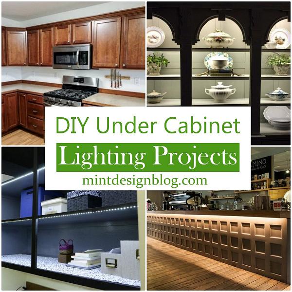 23 DIY Under Cabinet Lighting Projects - Mint Design Blog
