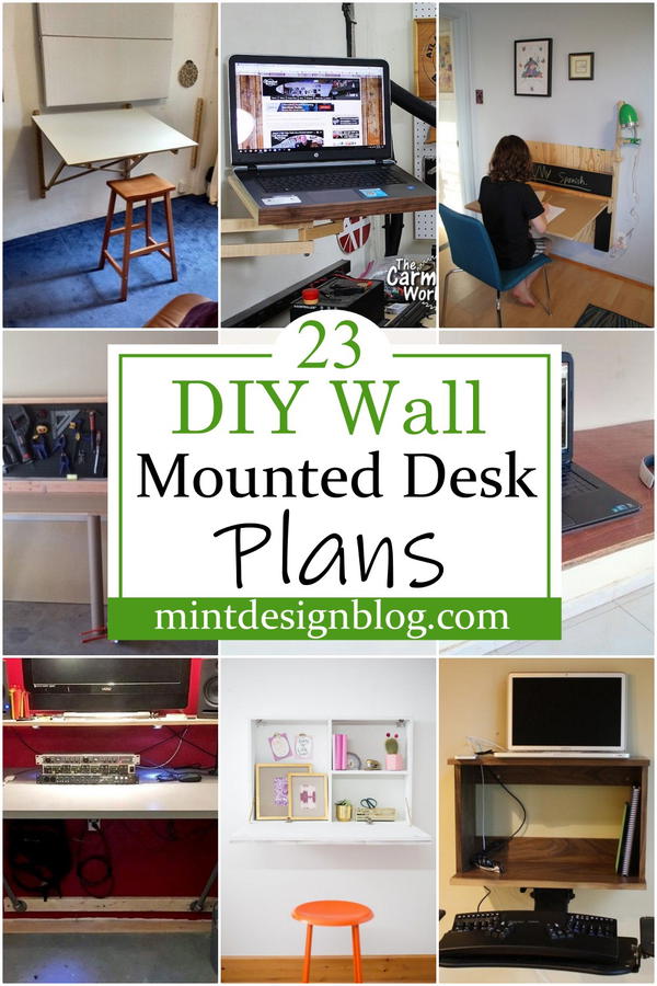 DIY Wall Mounted Desk Plans 2