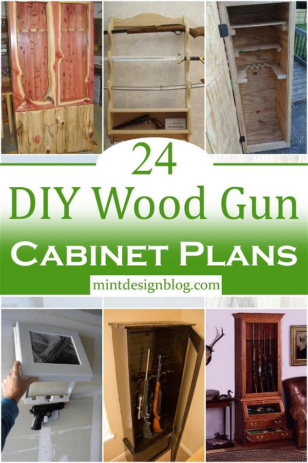 DIY Wood Gun Cabinet Plans 1
