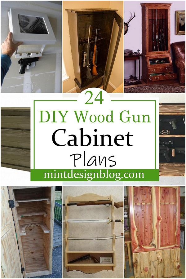 DIY Wood Gun Cabinet Plans 2