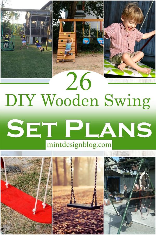 DIY Wooden Swing Set Plans 1