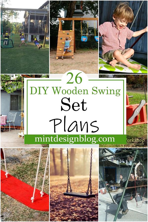 DIY Wooden Swing Set Plans 2