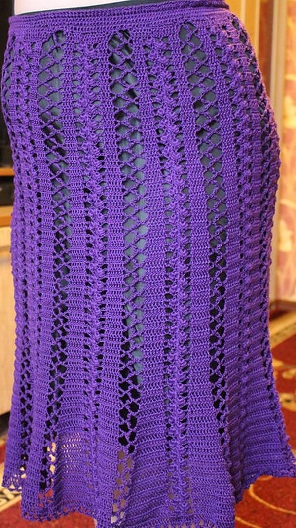 Elegant crochet skirt